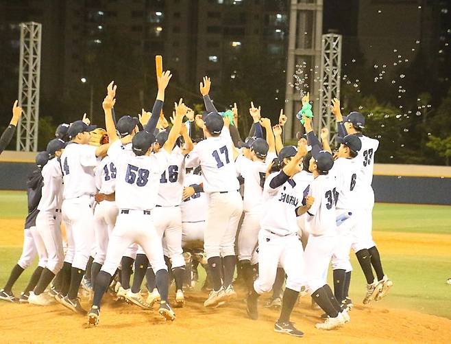 경남고 2022년 황금사자기 우승 당시.사진=전상일 기자