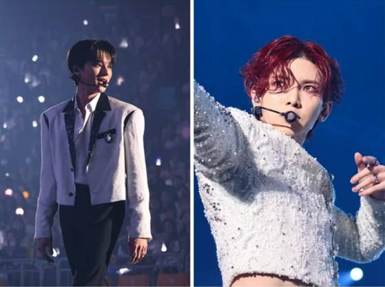 무대가 그리워, 어떤 무대도 최선을 다한다는 우영(왼쪽)과 여상. 팬들에게 더 멋진 모습을 보이기 위해 건강을 관리한다. 사진 에이티즈 인스타그램