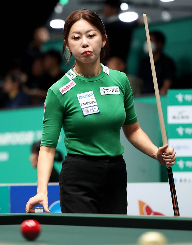 ‘당구 여제’ 김가영(하나카드)이 프로당구 시즌 3차투어 ‘올바른 카드생활 NH농협카드 PBA-LPBA 챔피언십’ 우승에 도전한다. PBA 제공