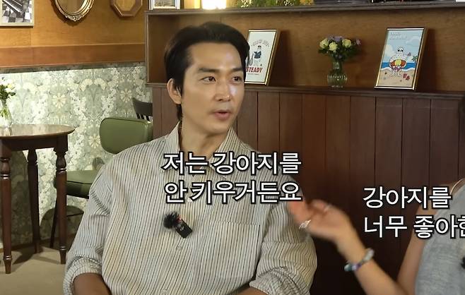 배우 송승헌이 반려견과 관련된 트라우마를 고백했다. /사진=유튜브 영상 갈무리