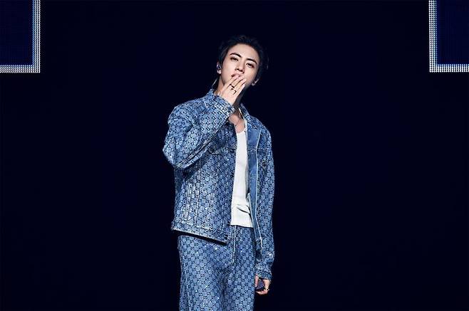 [서울=뉴시스] 방탄소년단 진 미주 투어. (사진 = 빅히트 뮤직 제공) 2025.08.02. photo@newsis.com *재판매 및 DB 금지