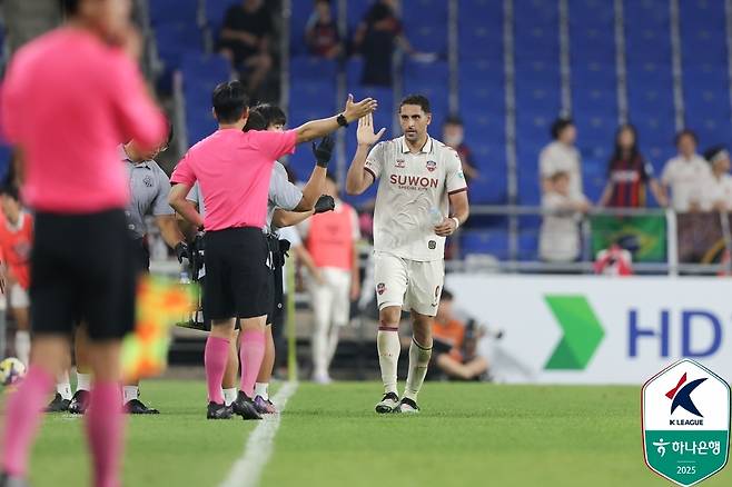 수원FC의 싸박 [한국프로축구연맹 제공. 재판매 및 DB 금지]