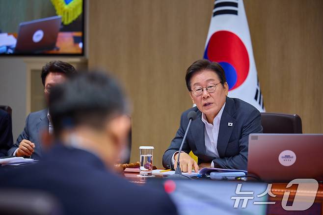 이재명 대통령이 29일 서울 용산 대통령실 청사에서 열린 국무회의에서 발언하고 있다. (대통령실 제공. 재판매 및 DB 금지) 2025.7.29/뉴스1 ⓒ News1 허경 기자