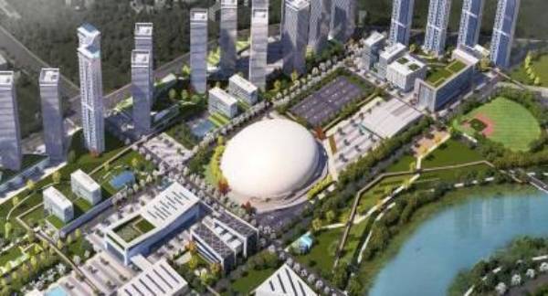 수도권 최초의 멀티기능 첨단복합 돔구장 건립 조감도. 파주시 제공