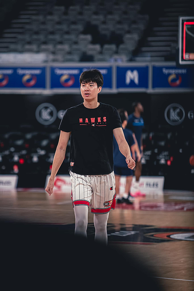 이현중. 사진=일라와라 호크스 공식 SNS