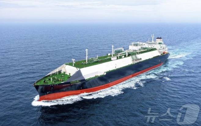 HD한국조선해양의 LNG 운반선 시운전 모습 /사진=뉴스1