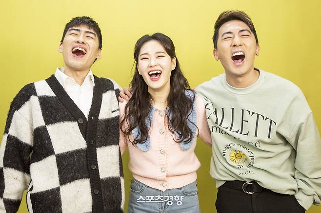 스케치 코미디 채널 ‘숏박스’의 조진세(왼쪽부터), 엄지윤, 김원훈. 사진 스포츠경향DB