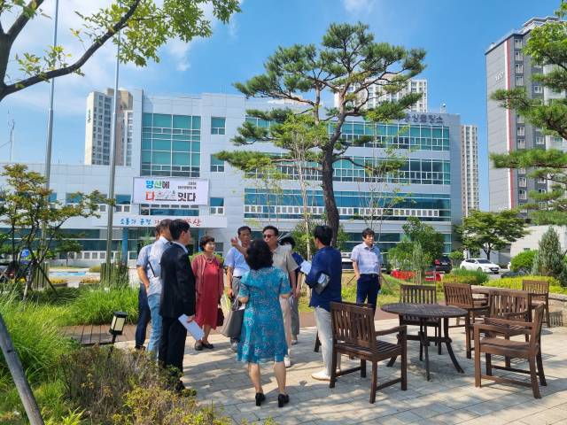 시민통합위가 현장 활동을 하고 있다, 양산시 제공