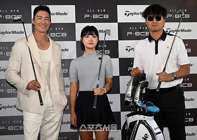 다니엘 헤니, 골프라노, 박찬호(왼쪽부터)가 포토월을 소화하고 있다. 이주상기자 rainbow@sportsseoul.com