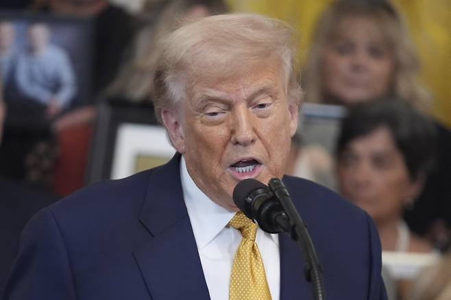 도널드 트럼프 미국 대통령. AP뉴시스