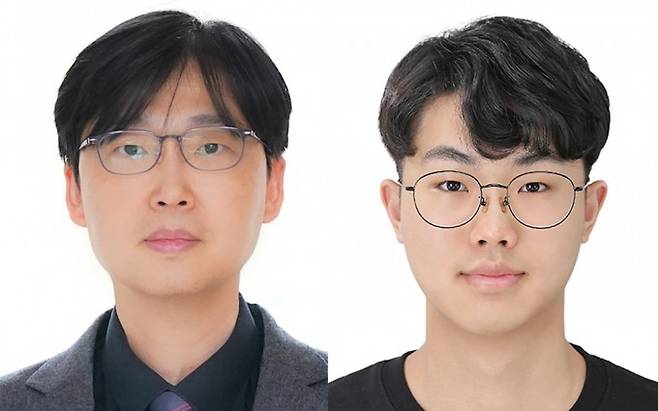 왼쪽부터 이상한 GIST 신소재공학과 교수, 논문 제1저자인 김예준 석박통합과정생. GIST 제공.
