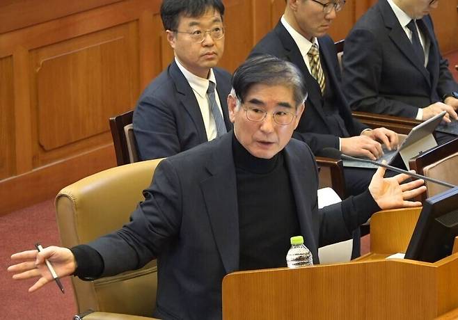 김용현 전 국방부 장관. 헌법재판소 제공