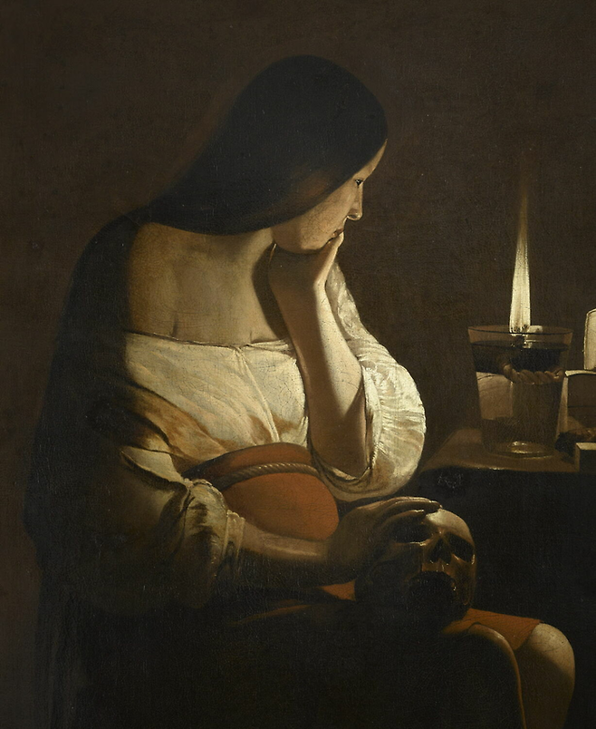 Georges de La Tour [La Madeleine à la veilleuse dite La Madeleine Terff], 1642/44 ©Musée du Louvre