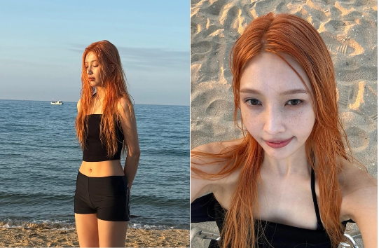 레드벨벳 조이가 여름의 정점을 알리는 상큼한 비주얼을 과시했다.사진=조이 sns