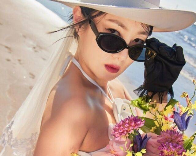 박나래의 웨딩화보./ SNS