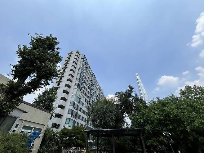 28일 찾은 서울 송파구 잠실주공5단지 윤성현 기자
