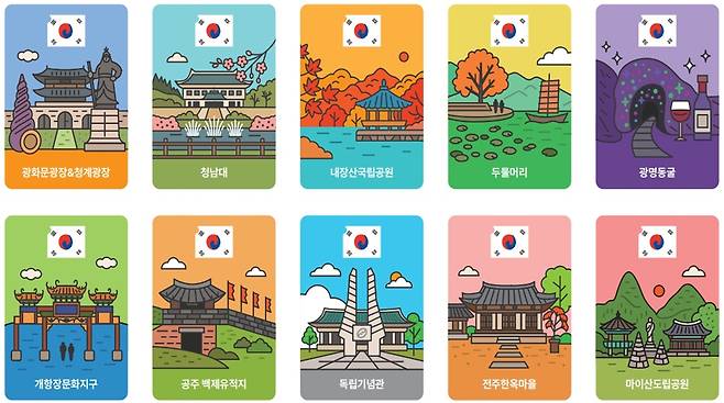 문체부의 대국민선물 중 하나인 ‘광복 마그넷’