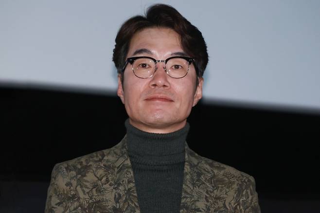 배우 송영규가 서울 강남구 CGV 청담씨네시티에서 열린 디즈니+ 오리지널 드라마 ‘카지노’ 시즌2 흥행 잭팟 시사회 무대인사에 참석해 있다. 2023.3.22 연합뉴스