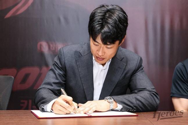 송성문이 3일 키움과 비FA 다년계약을 맺고 있다. /사진=키움 히어로즈 제공