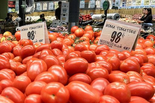 미국 텍사스주 휴스턴 한 슈퍼마켓에서 멕시코산 토마토가 진열돼 있다. (사진=AFP)