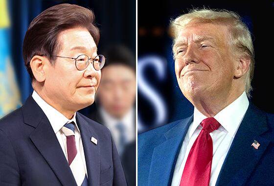이재명 대통령(왼쪽)과 도널드 트럼프 미국 대통령.