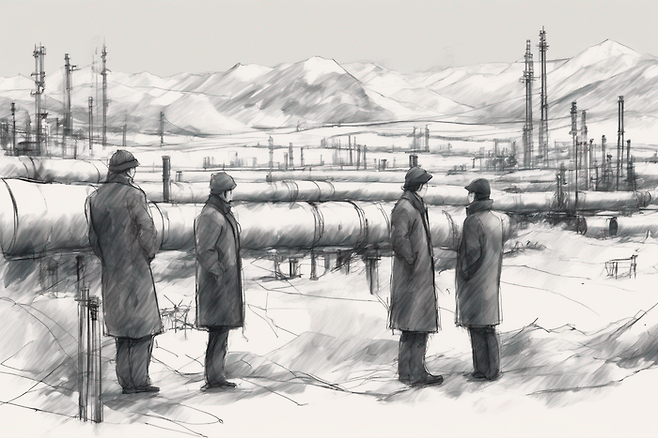 미국의 철강 관세가 유지된 가운데 한국 정부는 협상 수단인 알래스카 액화천연가스(LNG) 프로젝트 참여에 대해 신중한 태도를 보이고 있다. ⓒ데일리안 AI 이미지 삽화