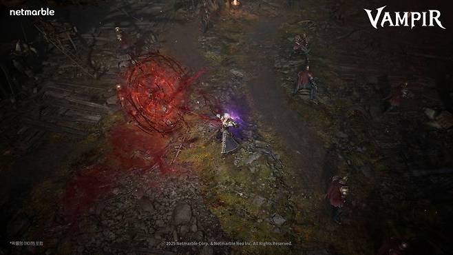 뱀피르 흡혈 스킬 화면