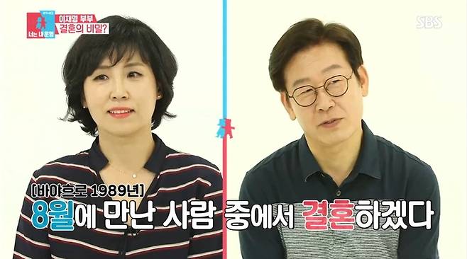 이재명 대통령, 김혜경 여사. 사진|SBS ‘동상이몽2-너는 내 운명’ 영상 캡처