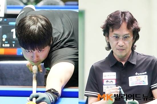 이범열(왼쪽)과 정역근이 안동시장배 8강전에서 경기를 치른다.