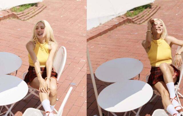 바다가 자신의 sns계정에 뉴 싱글 공개를 예고했다. 야외에서 포즈를 취한 바다./바다 소셜미디어