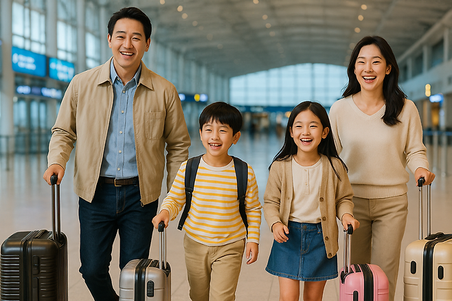 지난해 출국납부금이 인하되면서 초과납부한 요금을 돌려받을 수 있는 ‘출국납부금 온라인 환급 서비스’가 운영 중이다. [챗GPT를 이용해 제작함]