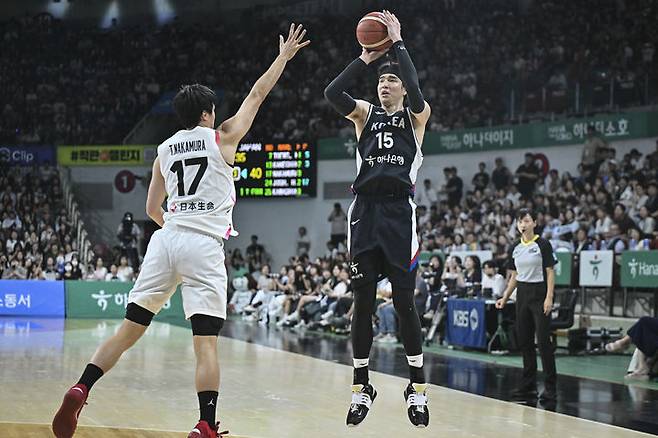[서울=뉴시스]한국 남자농구 대표팀의 주장 김종규(정관장). (사진=대한민국농구협회 제공) 2025.08.05. phoro@newsis.com  *재판매 및 DB 금지