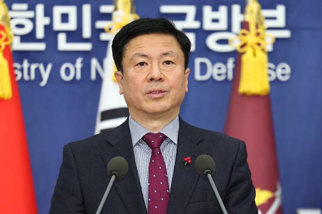 전하규 국방부 대변인. 연합뉴스