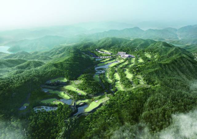 김병국 대표 설계로 10월 시범라운드를 앞둔 남한강 에스파크 리조트 조감도.