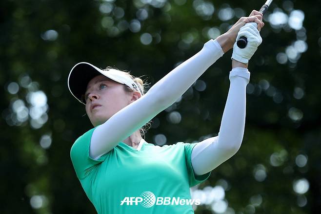 72주 동안 지켜온 여자골프 세계랭킹 1위 자리를 내준 넬리 코르다. /AFPBBNews=뉴스1