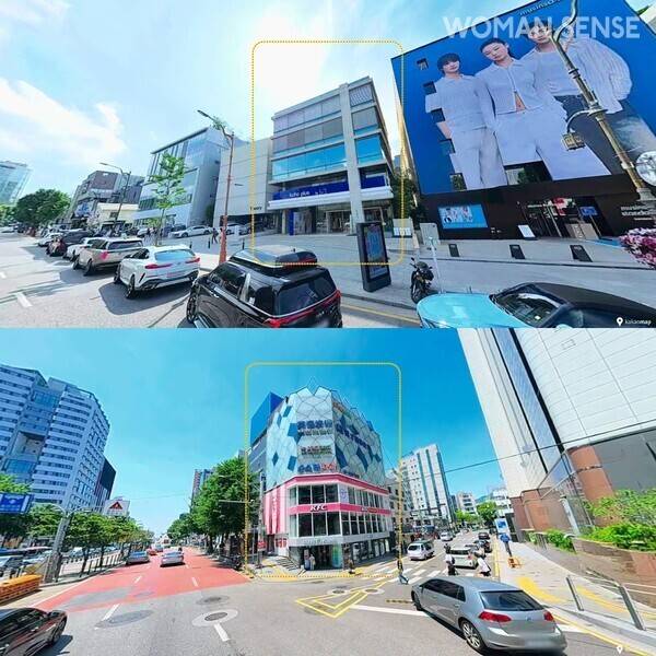 가수 싸이는 이태원 꼼데가르송길과 신촌역 현대백화점 인근의 상가건물을 통해 임대수익도 얻고 있다.&nbsp; 사진=카카오맵 로드뷰 화면 캡쳐