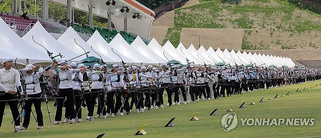 제43회 대통령기 양궁대회 개막…'광주세계양궁대회 예열' [연합뉴스 자료사진]