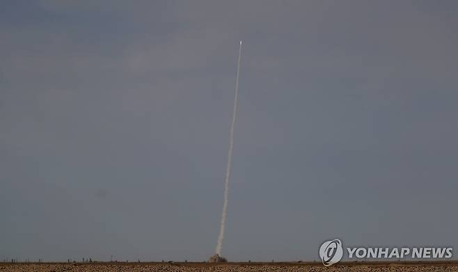 러시아 이스칸데르 미사일 발사 모습 [EPA 연합뉴스 자료사진. 재판매 및 DB 금지]