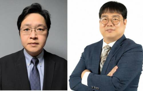 미세플라스틱의 뇌세포 영향 정도를 공개한 DGIST 최성균 핵심단백질자원센터장(왼쪽)과 유우경 뇌과학과 교수.