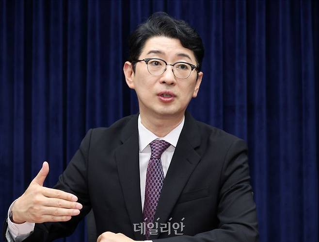 국민의힘 당대표 출마를 선언한 주진우 국민의힘 의원 ⓒ데일리안 홍금표 기자