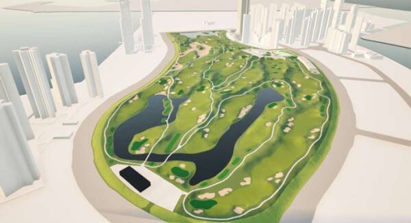 인천 송도 아이넥스 골프장 조감도. 인천경제청 제공