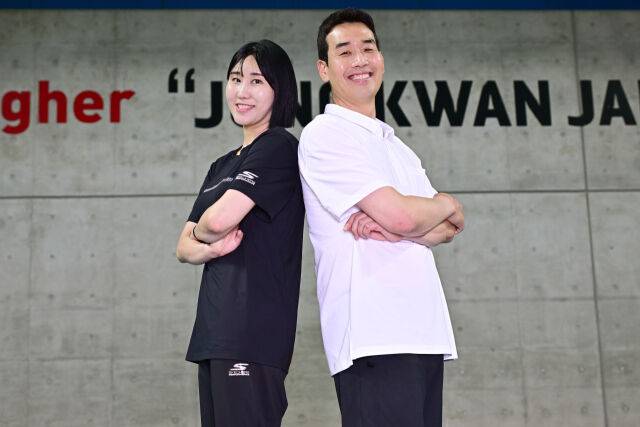 염혜선과 고희진 감독./더발리볼