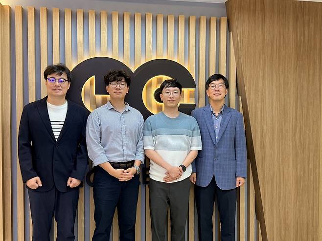 박인규(왼쪽부터) KAIST 기계공학과  교수, 정용록 경북대 기계공학과 교수 박현규 KAIST 기계공학과 박사, 김정 KAIST 기계공학과 교수.[KAIST 제공]