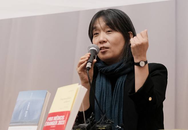 노벨문학상을 수상한 한강 작가. 연합뉴스