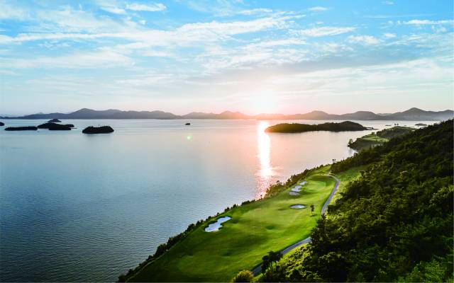 세이지우드 여수경도의 골프 코스.