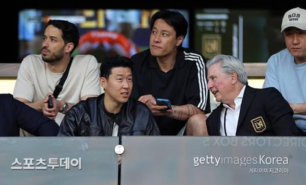 LA FC 홈경기를 찾은 손흥민 / 사진=Gettyimages 제공