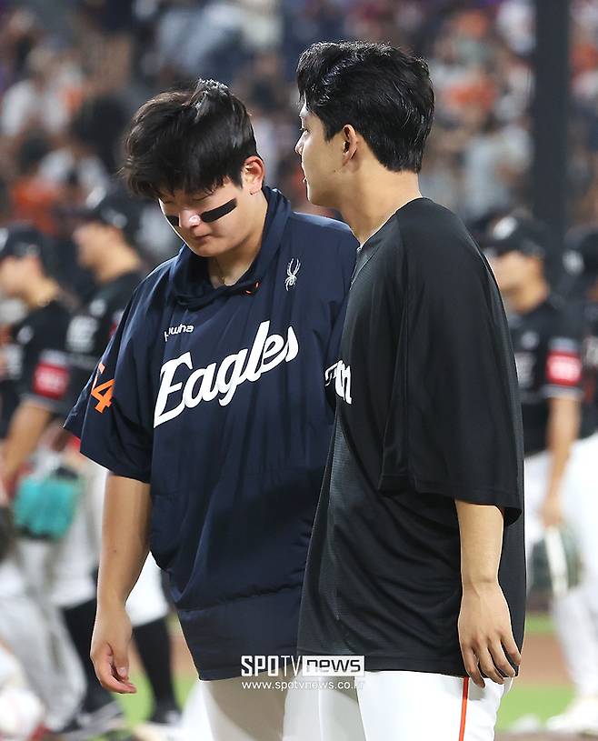 ▲ 김서현 문동주 ⓒ곽혜미 기자