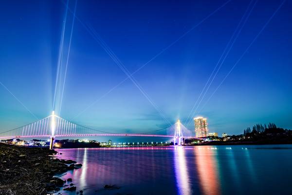 여주 남한강 출렁다리 야경. [사진=여주시]