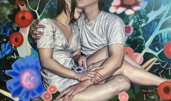 정송희 作 '가장 아름다운 순간의 기억'(97×162.2㎝, oil on canvas, 2025)