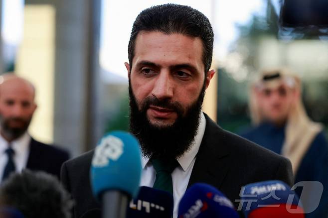 아메드 알샤라 시리아 임시대통령. 2024.12.23 ⓒ 로이터=뉴스1 ⓒ News1 김지완 기자